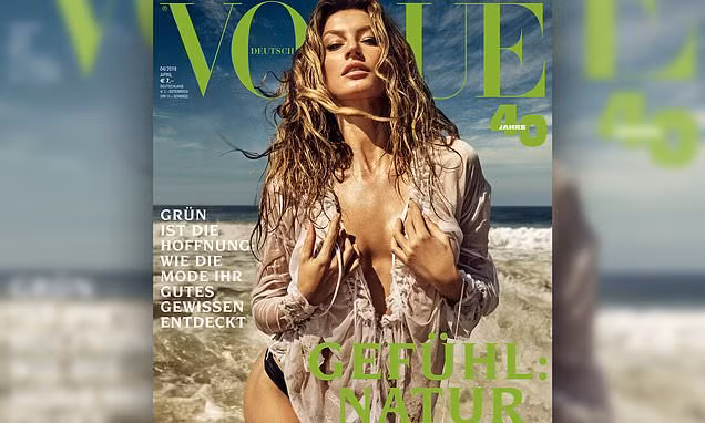 Siêu mẫu Gisele Bundchen hóa nữ thần biển cả táo bạo gợi cảm