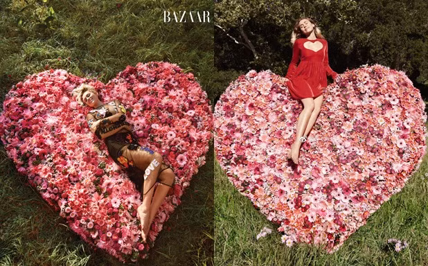 Miley Cyrus nữ tính đầy quyến rũ trên thảm hoa trái tim