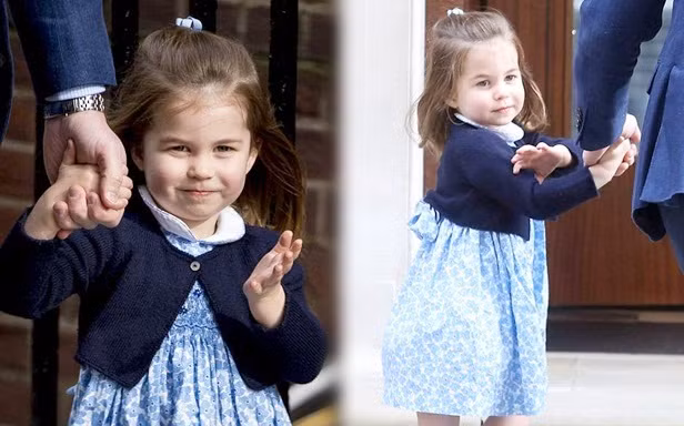 Công chúa 3 tuổi Charlotte cực dễ thương khi vào thăm em trai mới sinh