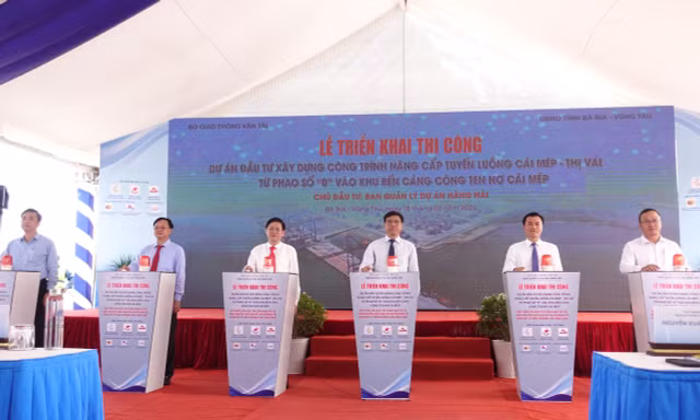 Hơn 1.400 tỷ đồng nâng cấp luồng Cái Mép - Thị Vải 