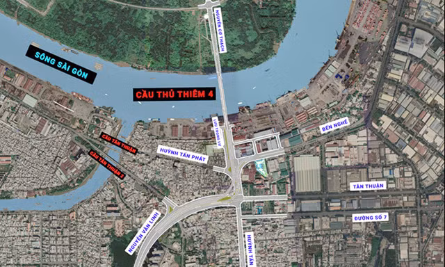 TPHCM chuẩn bị đầu tư xây dựng cầu Thủ Thiêm 4
