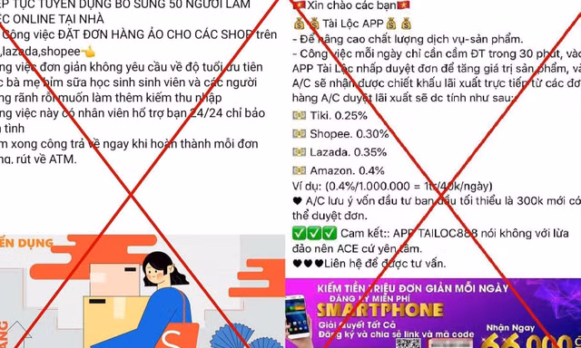 Nạp tiền giật đơn hàng ảo kiếm hoa hồng, cô gái trẻ sập bẫy lừa