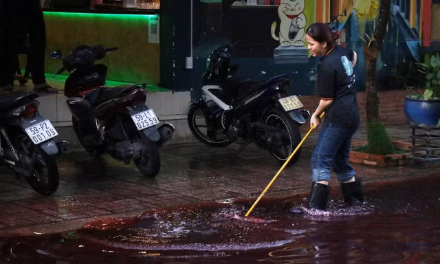 Kiểm tra các cơ sở sản xuất sau vụ nước đỏ ngập khu dân cư ở TPHCM