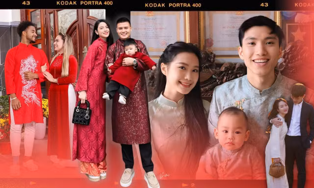 Dàn WAGs khoe dáng ngày Tết: Doãn Hải My đằm thắm, Chu Thanh Huyền phá cách