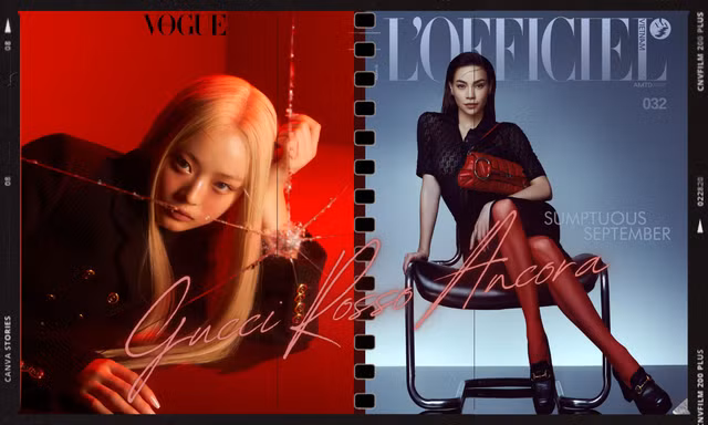 Gucci lăng xê tông màu nhận diện mới: Hồ Ngọc Hà quyền lực, Hanni NewJeans lạ lẫm