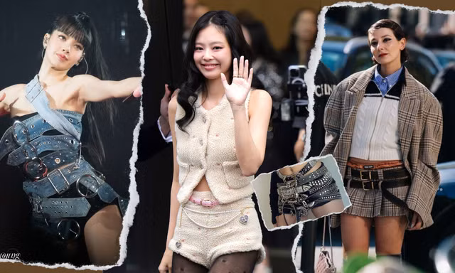 BLACKPINK, Bella Hadid bắt trend thắt lưng đôi cực đỉnh, học hỏi theo có khó không? 