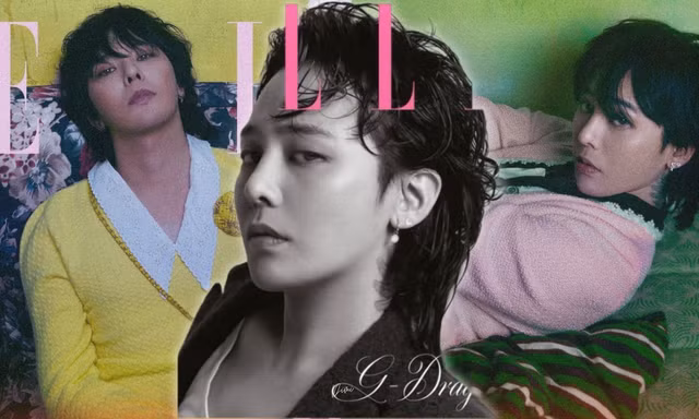 G-Dragon tái xuất ấn tượng trên bìa Elle Hàn sau khi được bổ nhiệm làm Giáo sư