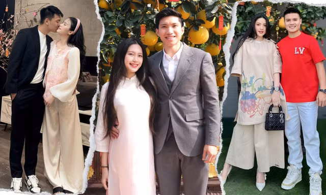 Vợ cầu thủ Việt khoe sắc ngày Tết: Doãn Hải My tinh tế, Chu Thanh Huyền nổi bật