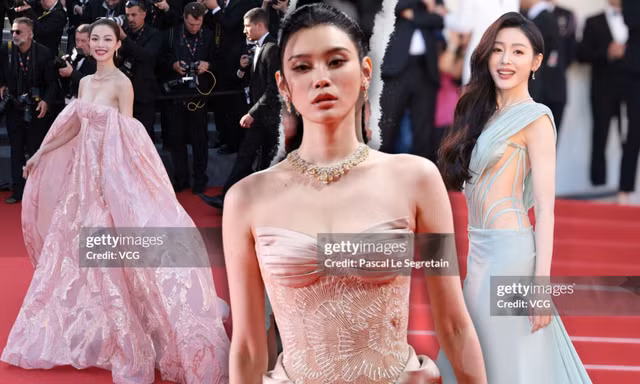 Thảm đỏ LHP Cannes ngày 3: Trương Thiên Ái dịu keo, Miss World 1994 siêu nổi bật