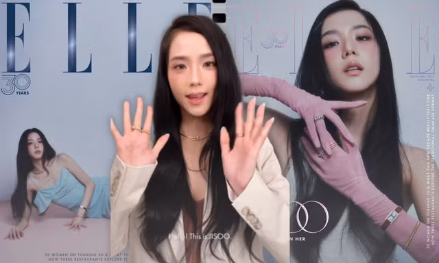 Ngắm diện mạo ấn tượng của Jisoo BLACKPINK trên bìa ELLE Singapore