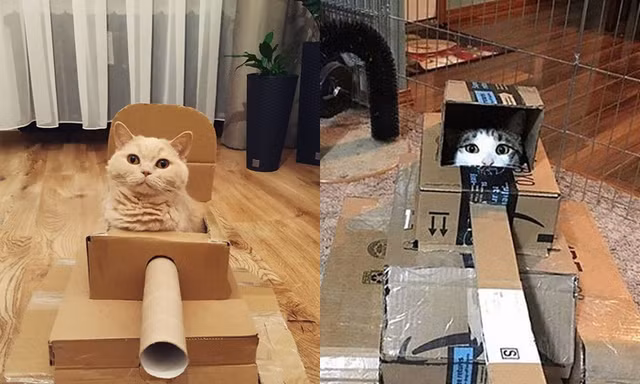 xe tăng tự chế của đại boss