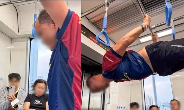 Vì sao chưa thể xử lý người đàn ông vô tư 'hít xà đơn' trên metro TPHCM?