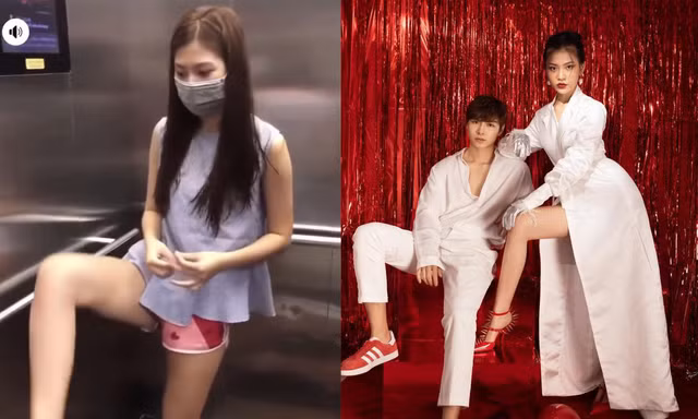 Người mẫu Chúng Huyền Thanh bị chỉ trích vì dùng chân bấm thang máy để 'chống dịch'