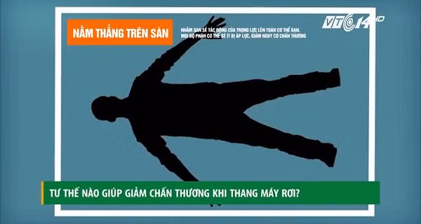 Tư thế nào giúp giảm chấn thương khi thang máy rơi?