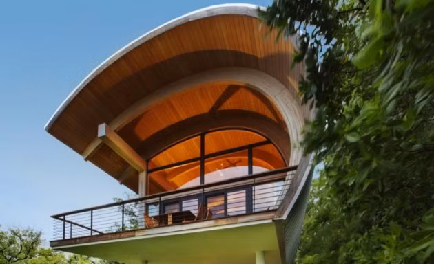 Độc đáo kiến trúc nhà mái cong Casey Key ở Florida