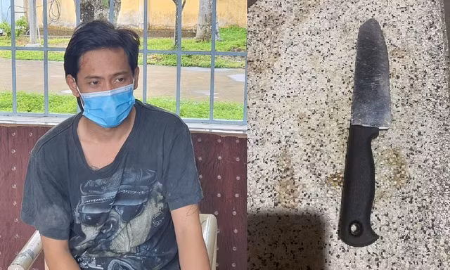Dùng dao chém công an khi bị phát hiện trèo rào vào nhà bạn gái trong khu phong toả