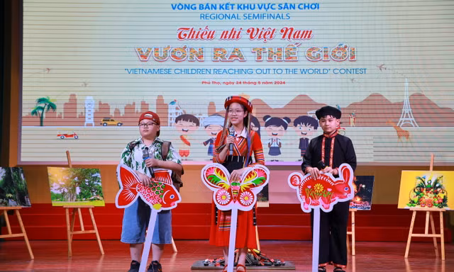 Thiếu nhi thể hiện tài năng 'vươn ra thế giới'