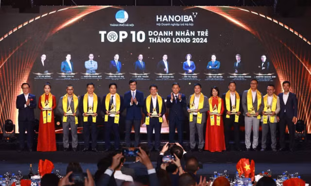 Hà Nội tuyên dương 10 doanh nhân trẻ Thăng Long năm 2024