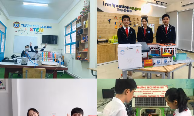 Các thí sinh tham gia nội dung sản phẩm sáng tạo Hội thi Tin học trẻ toàn quốc năm 2021