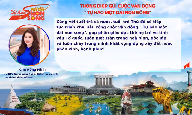  Thủ lĩnh thanh niên Thủ đô gửi thông điệp hưởng ứng Cuộc vận động 'Tự hào một dải non sông'