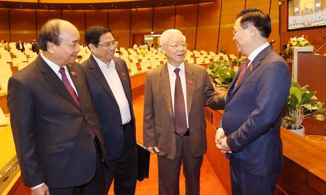 Lãnh đạo Đảng, Nhà nước tại kỳ họp Quốc hội khoá XIV