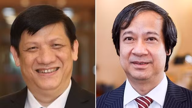 Bộ trưởng Nguyễn Kim Sơn (bìa phải) và Bộ trưởng Nguyễn Thanh Long (trái) lần đầu tiên ngồi “ghế nóng”.