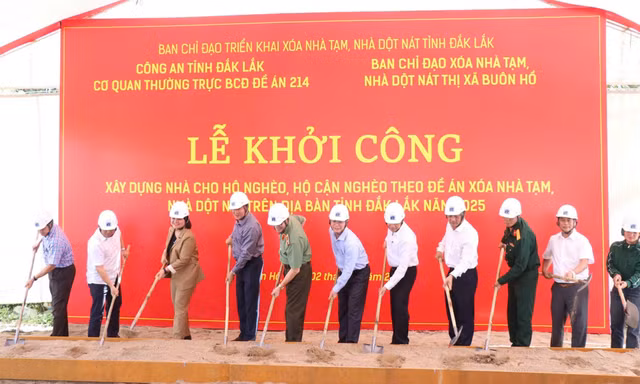 Đắk Lắk phấn đấu xây mới trên 4.200 căn nhà hỗ trợ hộ nghèo, cận nghèo trong năm 2025