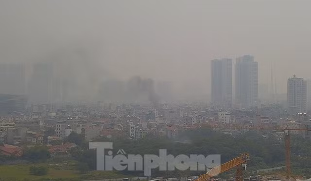 Sau một ngày trong lành, Hà Nội lại ô nhiễm nghiêm trọng sáng nay