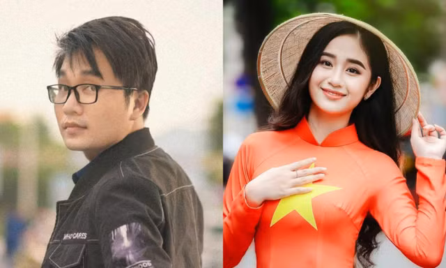 Hai bạn trẻ genZ thực hiện bộ ảnh áo dài ‘cờ đỏ sao vàng’ đầy ý nghĩa chào mừng Lễ Quốc khánh 2/9