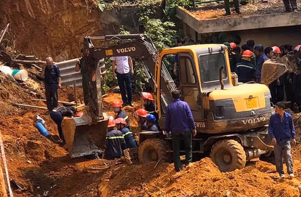 Hiện trường vụ tai nạn.