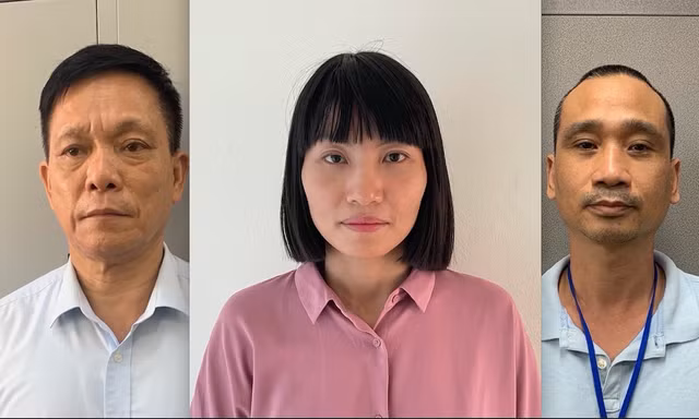 Các bị can bị khởi tố và bắt tạm giam. Ảnh: C.A