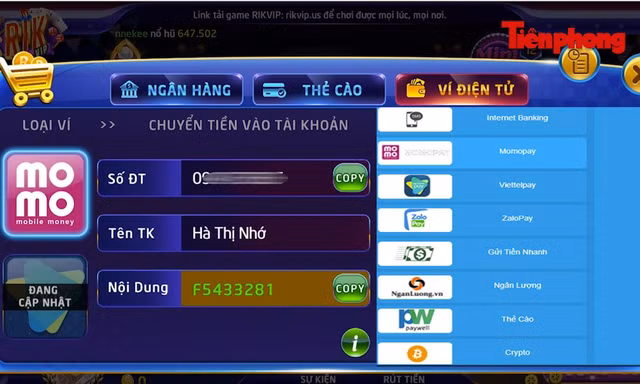 Quản lý ví điện tử lỏng lẻo, dẫn tới việc lợi dụng để trục lợi, chuyển tiền bất chính 