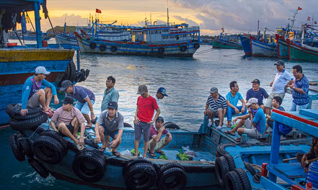 Ngư dân đảo Phú Quý Ảnh: Văn Chương 