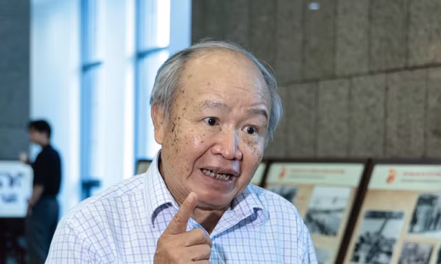 PGS.TS Dương Văn Quảng trong cuộc trao đổi với báo chí ngày 19/7 Ảnh: Như Ý 