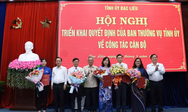 Bạc Liêu điều động, bổ nhiệm nhiều lãnh đạo chủ chốt