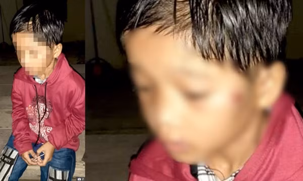 Cậu bé 8 tuổi bị bỏ ở trạm xăng, tay cầm tờ giấy ghi: “Con rất hư, hãy tự lo cho mình đi”
