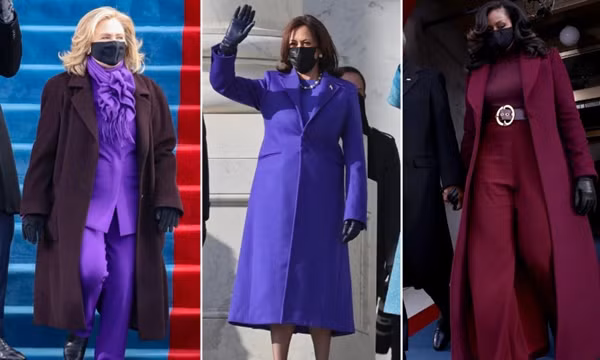 Trang phục tím tràn ngập trong Lễ Nhậm Chức của Joe Biden - Kamala Harris, tại sao vậy?