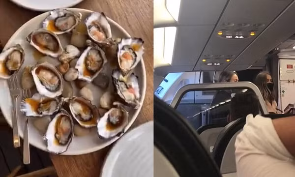 Cô người mẫu chạy đi ăn hàu, để cả chuyến bay đợi 30 phút, còn trách ngược các hành khách