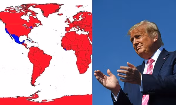 Con trai Tổng thống Trump đăng bản đồ những nơi ủng hộ bố mình, tại sao ai cũng buồn cười?