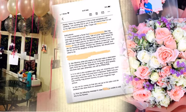 Nhận được e-mail của bố đã qua đời