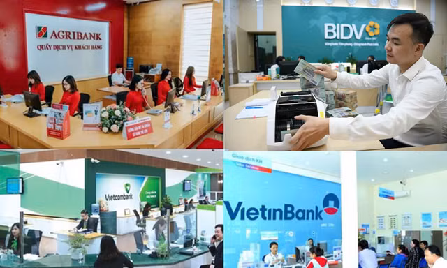 Bốn ngân hàng lớn nhất Việt Nam báo lãi kỷ lục 