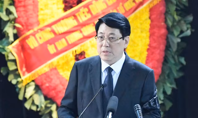 Chủ tịch nước Lương Cường: Đồng chí Trần Đức Lương suốt đời tận tụy vì nước, vì dân