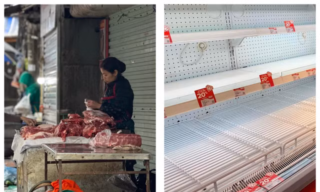 Bất ngờ cảnh trái ngược giữa chợ và siêu thị ngày 30 Tết