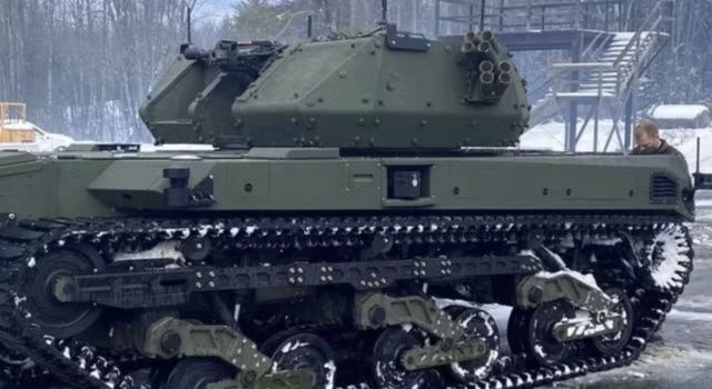 Xe thiết giáp không người lái Mỹ trong một cuộc thử nghiệm. Ảnh: War is Boring.