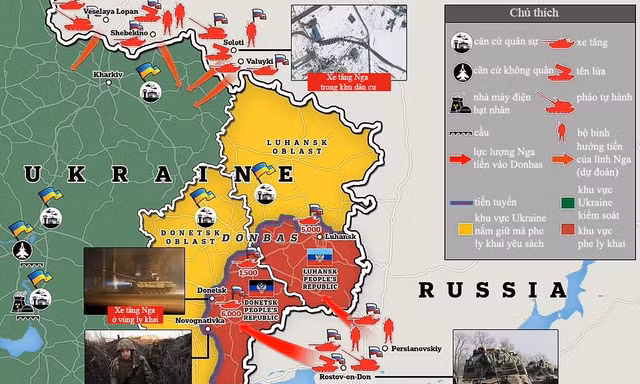 Bộ Nội vụ Ukraine nói rằng, đã có hàng trăm người thương vong, CNN đưa tin ngày 24/2.