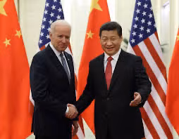 Chủ tịch Trung Quốc Tập Cận Bình và Tổng thống Mỹ Joe Biden. Ảnh: Xinhua.