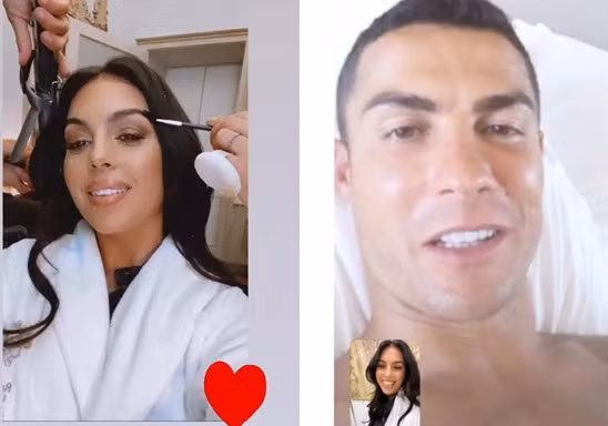 Bạn gái đăng ảnh gọi video tình tứ khi Ronaldo nhiễm COVID-19