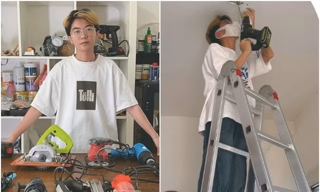 Cô gái nổi tiếng nhờ video hướng dẫn chị em độc thân tự sửa nhà