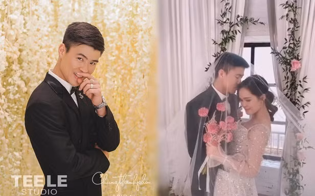 Cầu thủ Duy Mạnh chụp ảnh cưới cực tình bên bạn gái Quỳnh Anh