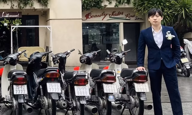 Chuyện phía sau 11 chiếc xe số biển độc trong đám cưới 2 bên đèo Hải Vân